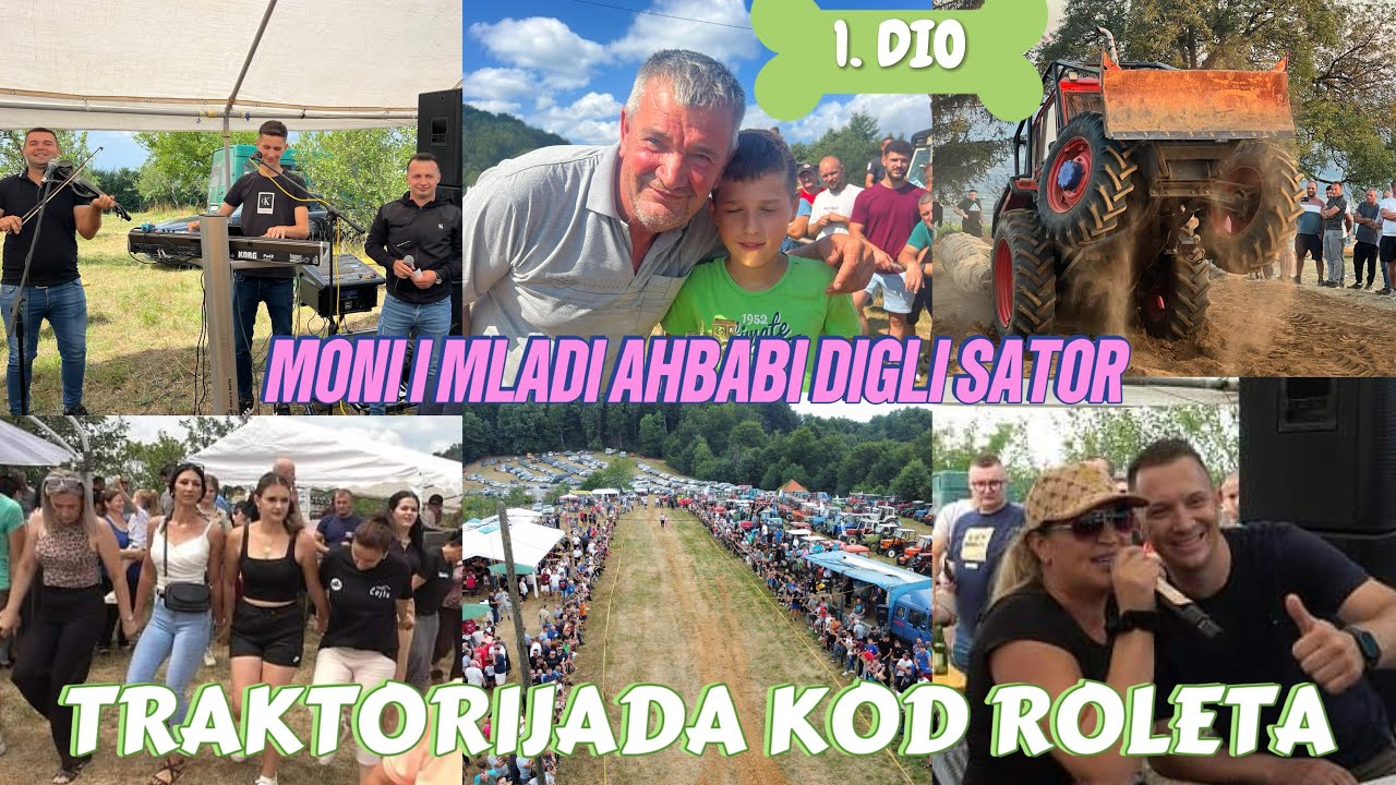 Prva i najveća traktorijada kod ROLETA, more ljudi došlo, Moni i Mladi Ahbabi digli šator na noge👏