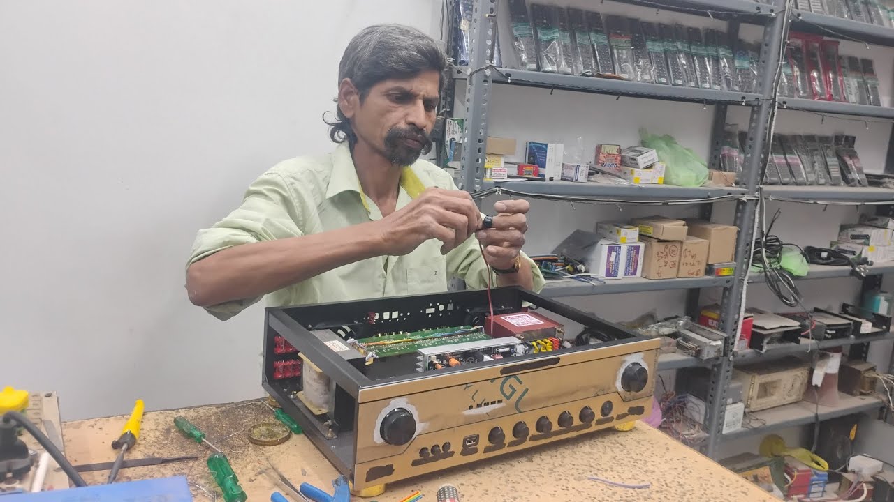 5.1 Front panel fitting acrylic panel செட் பண்ணுவது எப்படி Tiruvannamalai basha electronics 