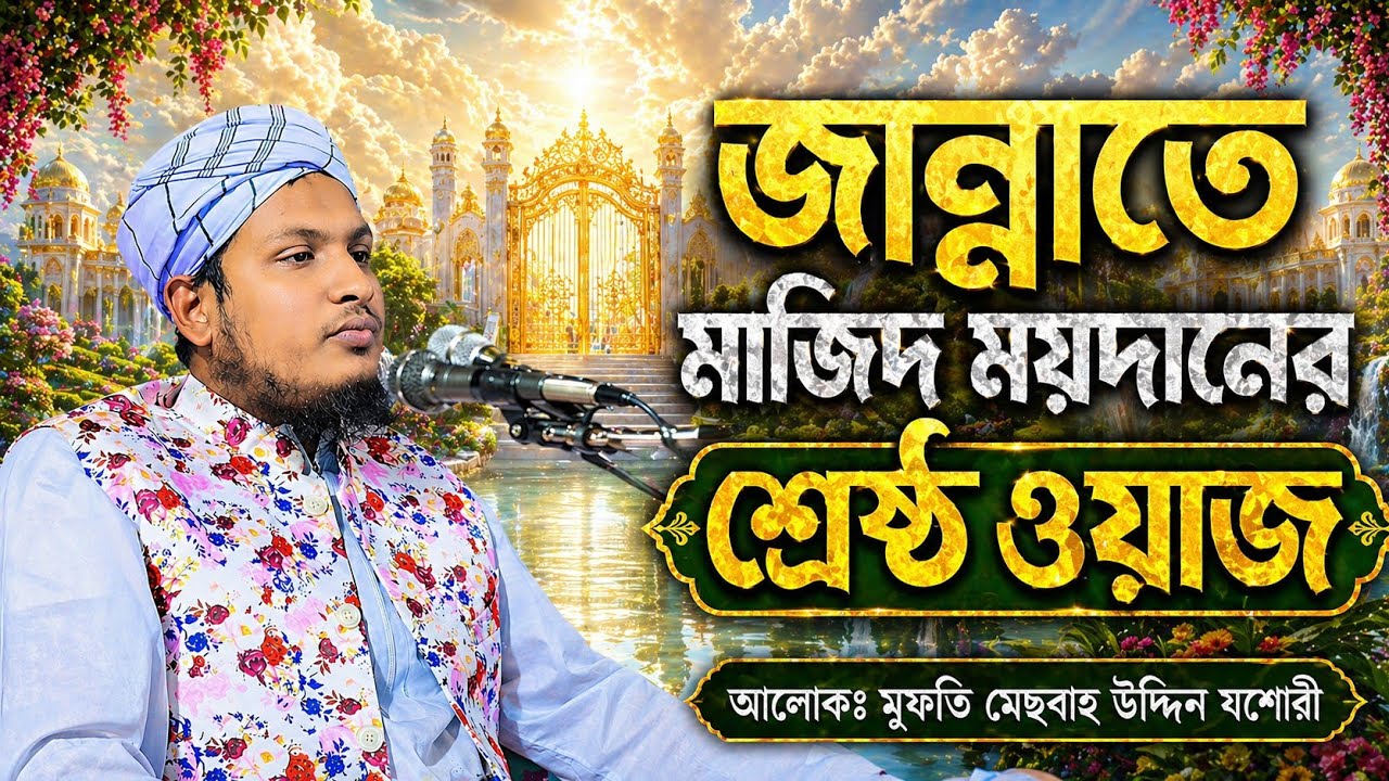 জান্নাতে মাজিদ ময়দানের অসাধারণ ওয়াজ||মুফতি মেছবাহ উদ্দিন যশোরী নিউ ওয়াজ ২০২৬||Mesbah Uddin jashore