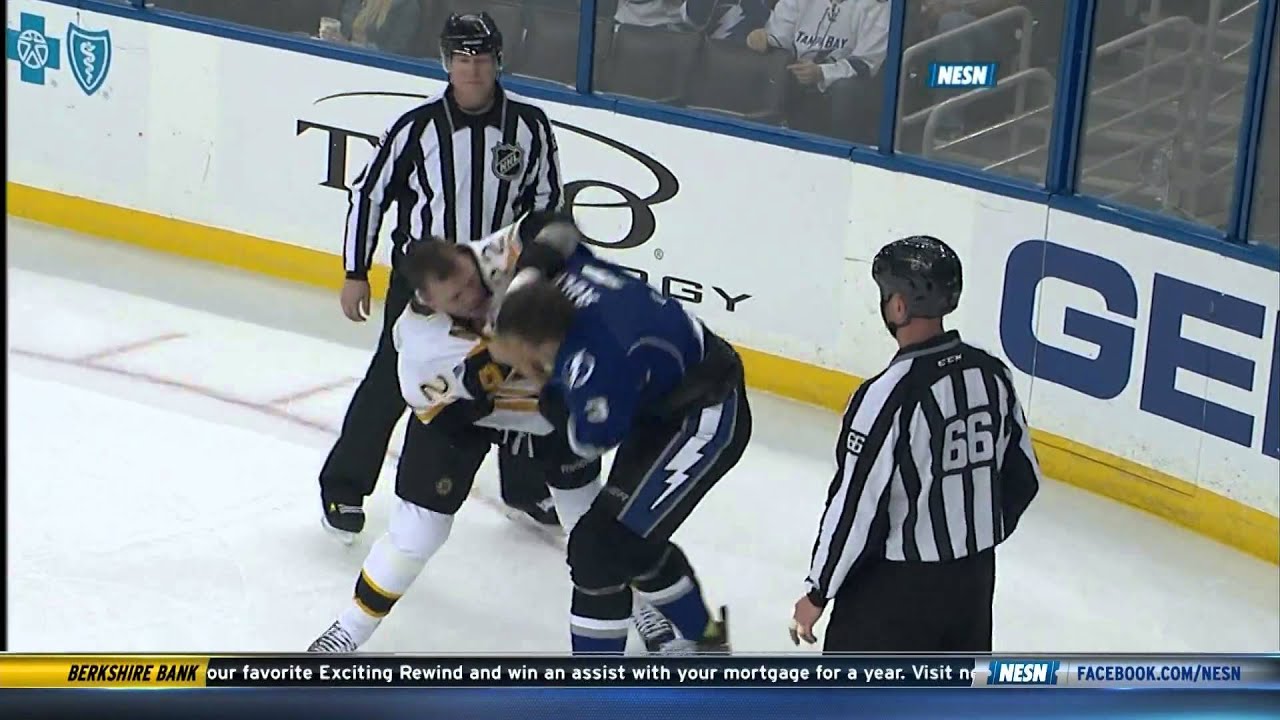 Shawn Thornton fights Keith Aulie w/SlowMo 3/8/14