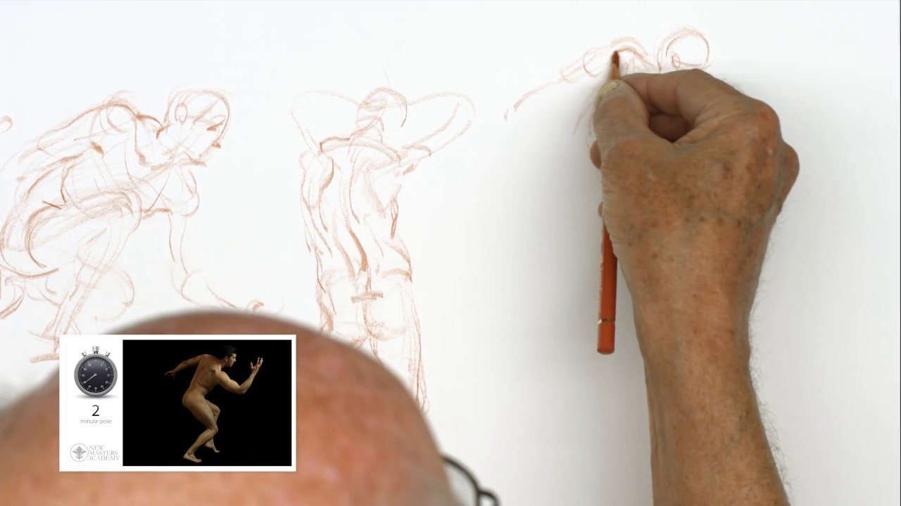Timed Model Drawing Session 2 // Instructor: Glenn Vilppu