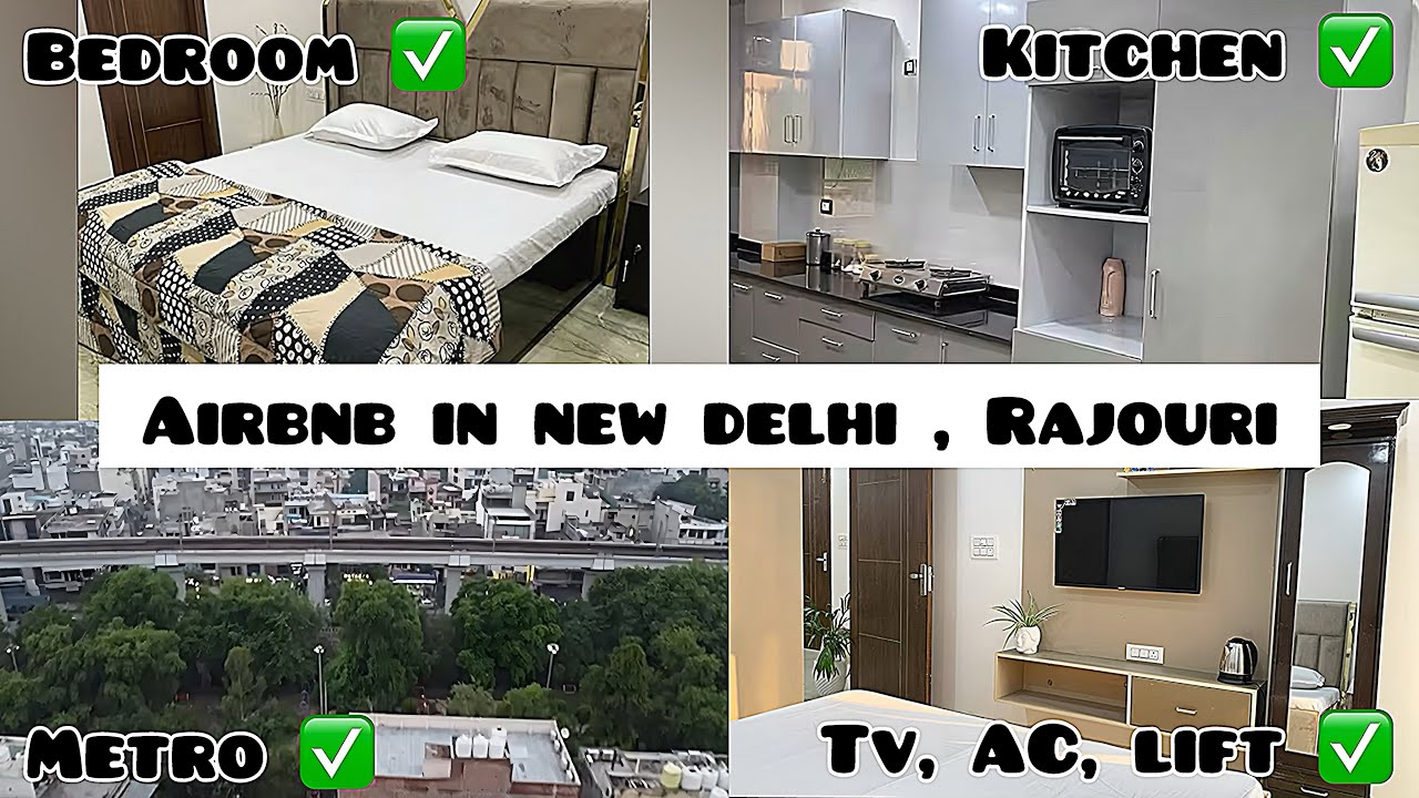 Airbnb in New delhi , Rajouri Garden West Delhi |📍Ramesh nagar | Family friendly stays with kitchen
