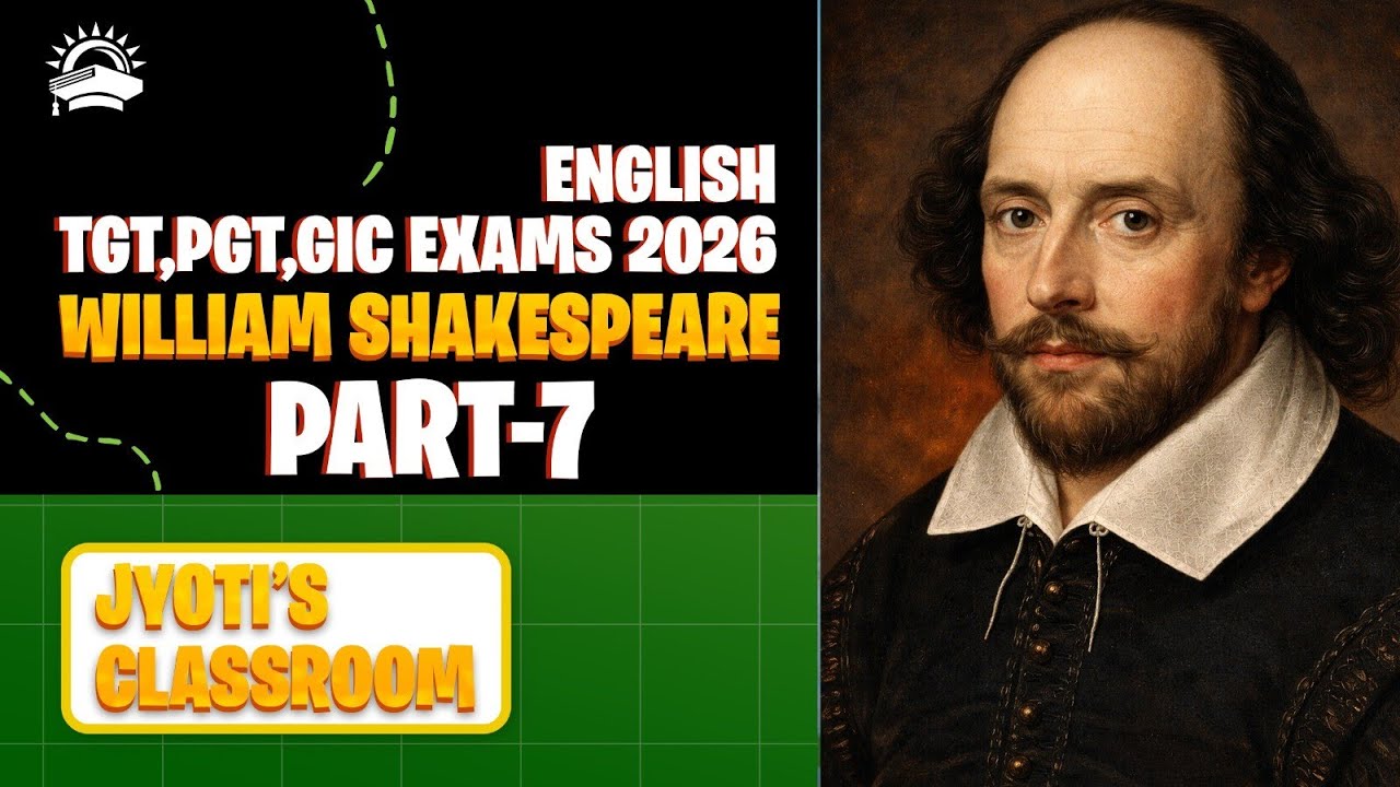 Part 7| William Shakespeare |Objective questions |#tgtpgtexam #englishliterature #pyqs 