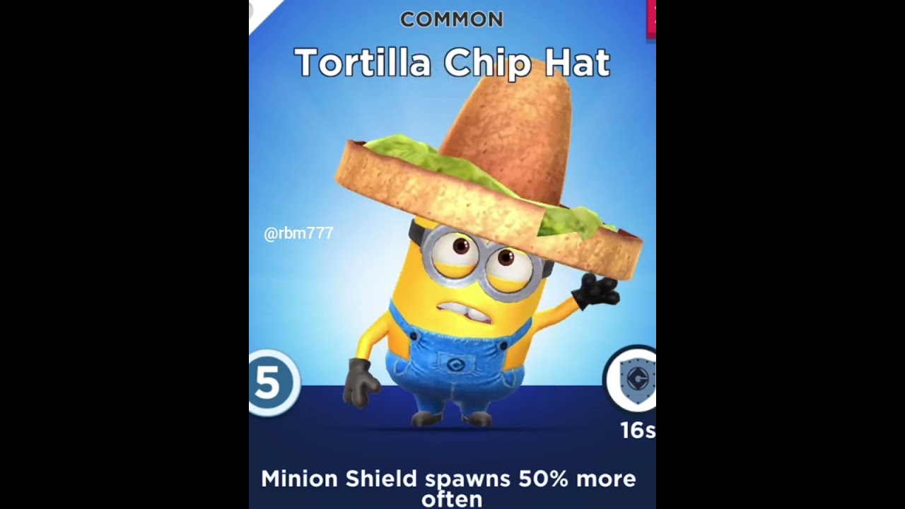 Minion Rush Tortilla Chip Hat Minion shorts