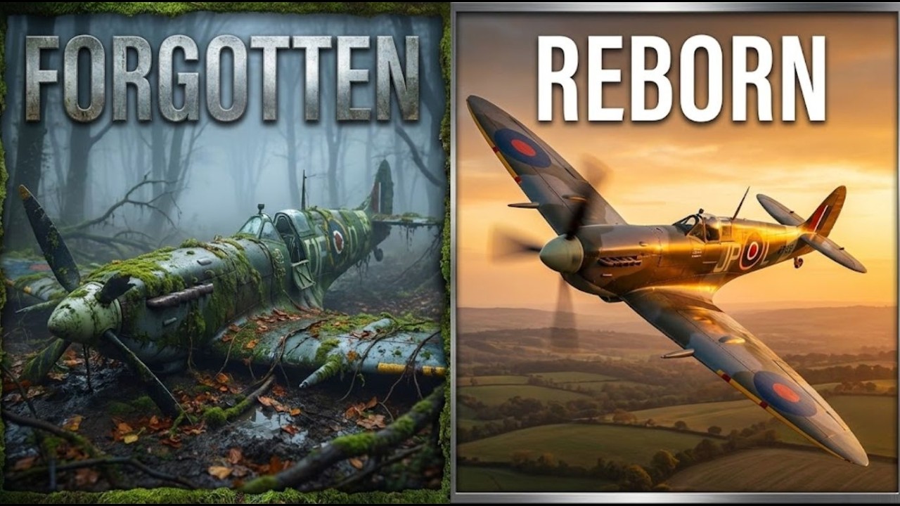 WWII Spitfire Discovered in a Foggy English Forest — ASMR Restoration