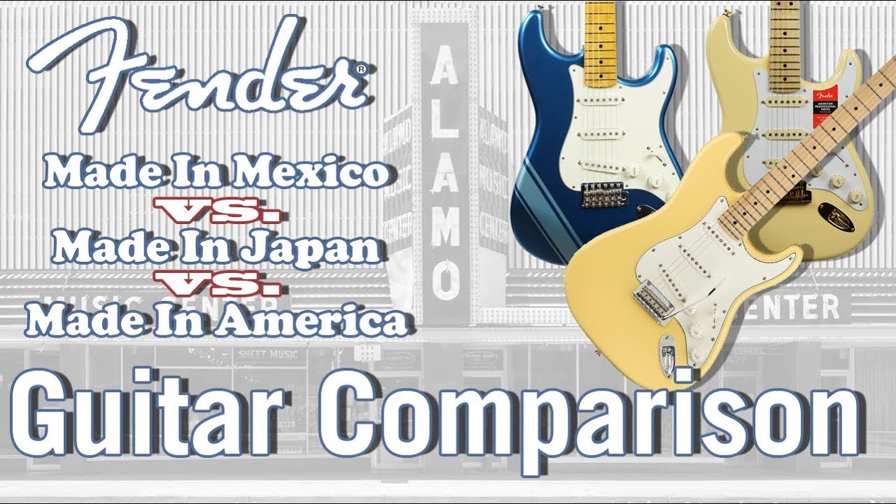 Fender Mexican vs Japanese vs American Made - Guitar Comparison