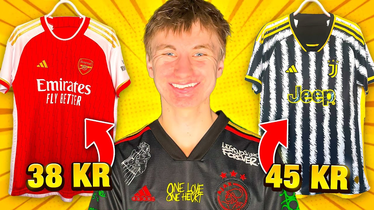 Jeg Købte 10x BILLIGE Fodboldtrøjer fra KINA! (Unboxing)