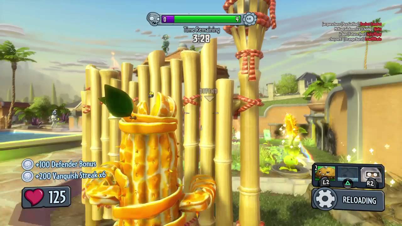 88 Vanquishes with Citrus Cactus ft. Garlic Drone - Plants vs Zombies Garden Warfare