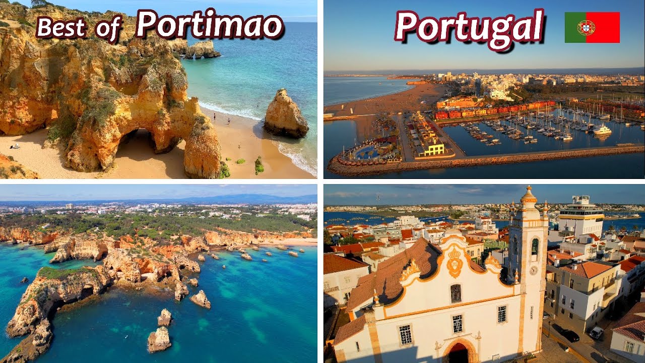 BEST OF PORTIMAO - ALGARVE - PORTUGAL - Algarve Beaches travel guide 4k