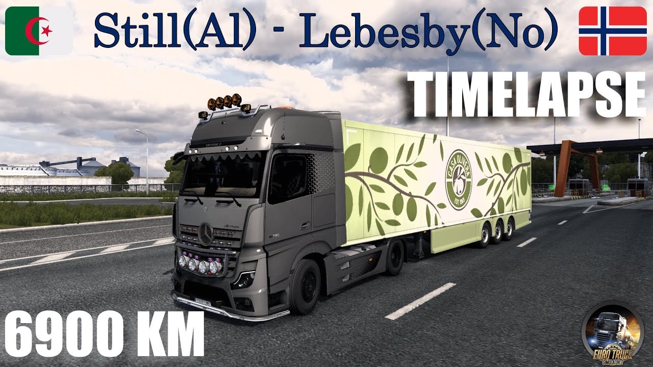 ETS2 | Still(Algeria) - Lebesby(Norway) | Africa to Europe | Timelapse #ets2