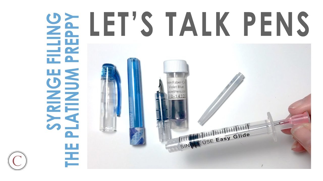 Can you re-use Fountain Pen Cartridges? Syringe Filling the Platinum Preppy