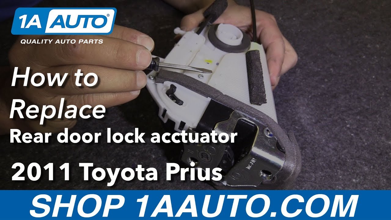 How to Replace Rear Door Lock Actuator 10-15 Toyota Prius