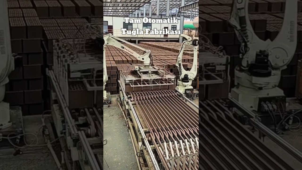 Otomatik Tuğla Fabrikası &Uuml;retim Yapan İş Makinaları #Otomatik #Tuğla #Fabrika #&Uuml;retim #işmakinaları