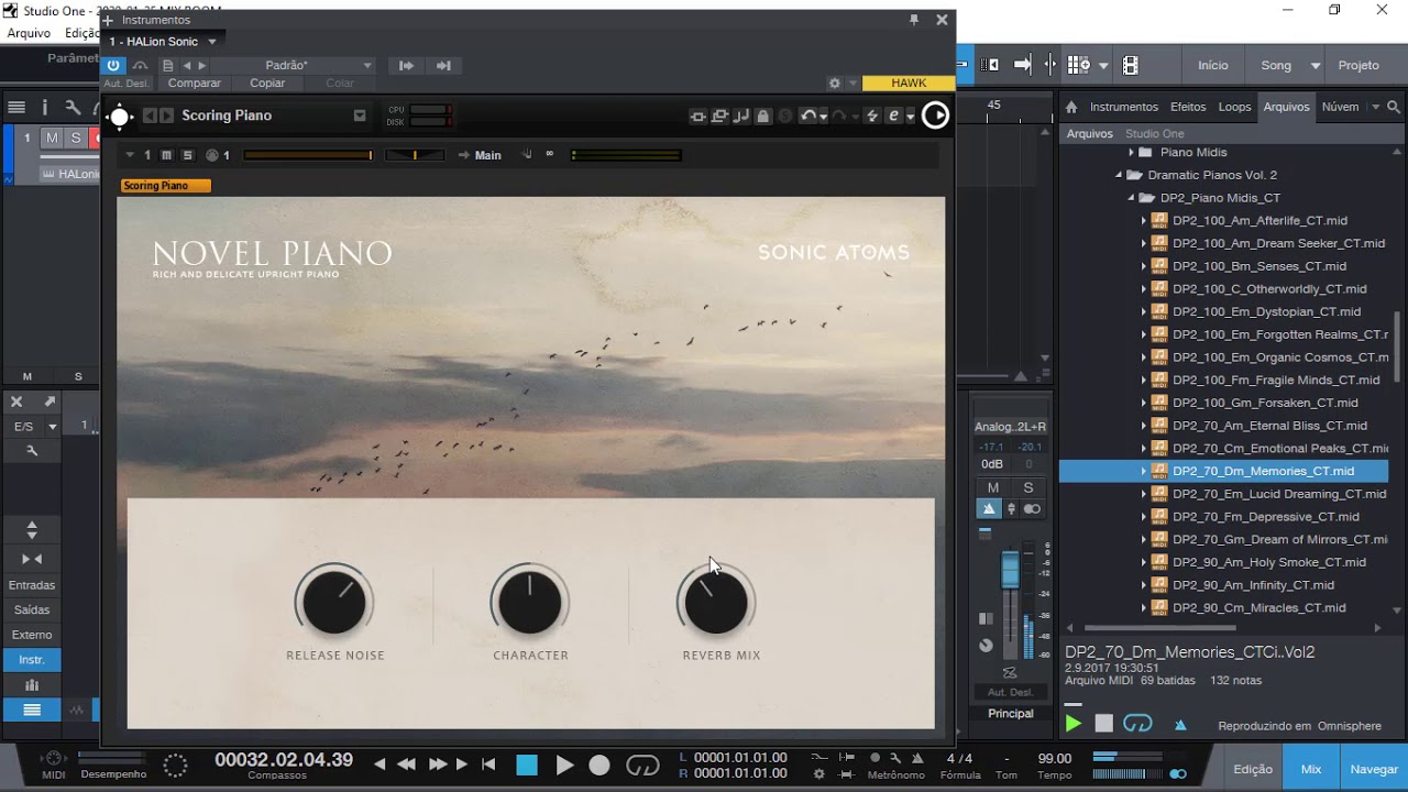 Sonic Atoms Novel Piano for Halion Sonic SE (FREE)