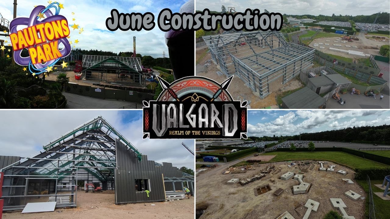Valgard - Realm of the Vikings June 2025 Construction Update Paultons Park Home of Peppa Pig World