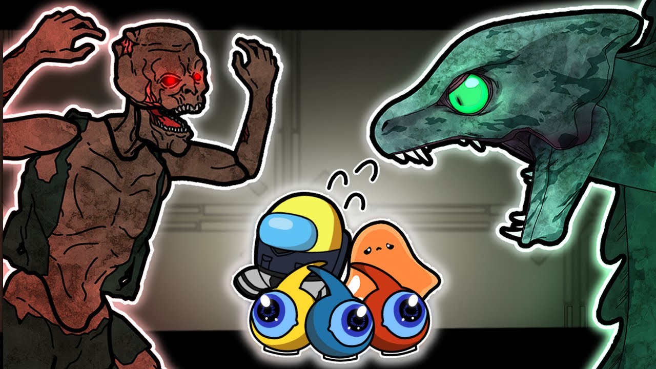 SCP106 & SCP3000  vs  SCP131 & SCP999 & GHOSTBUSTERS  EP.1 I Among Us Animation