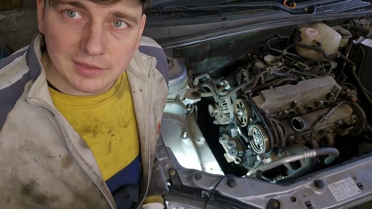 Opel Vectra C 1.8 wymiana rozrządu,  zacisku i łącznika stabilizatora