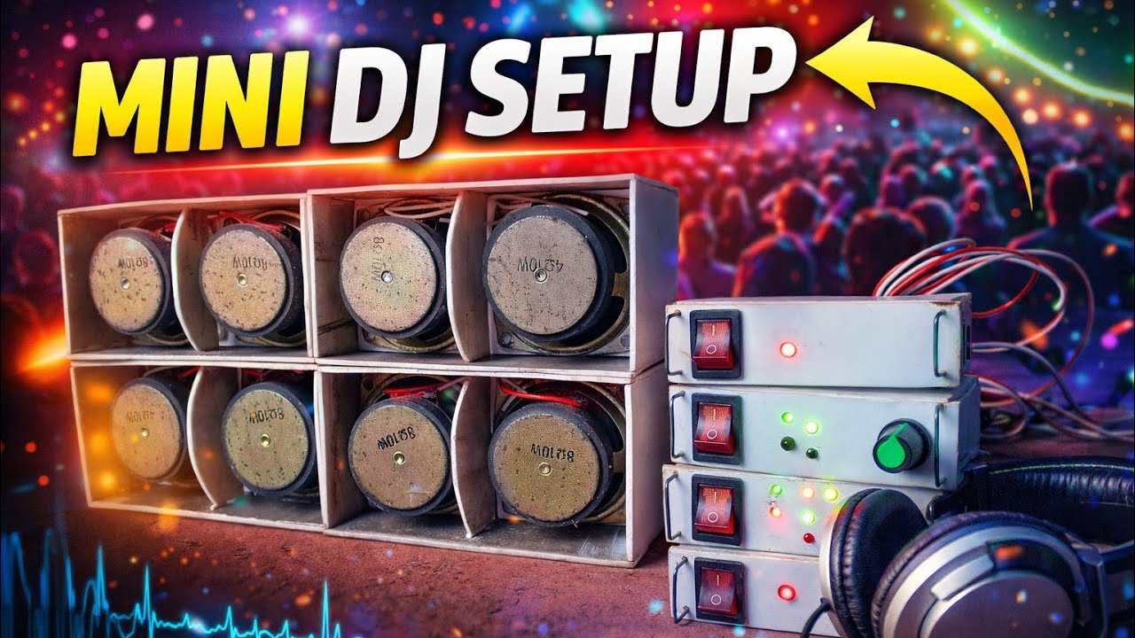 মিনি ডিজে সেটাপ||MINI DJ SETUP||HOW TO MAKING MINI DJ SETUP||DIY PROJECT
