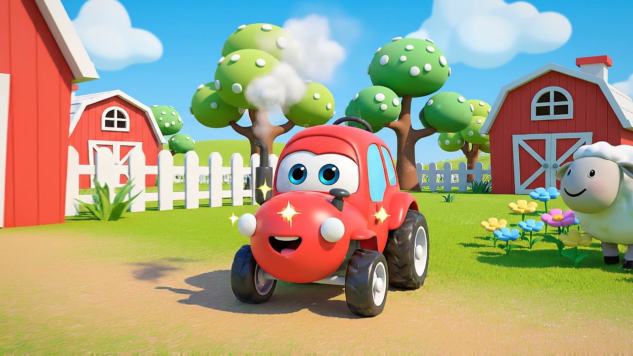 El Pequeño Tractor hace Chucu Chucu Chú | Canciones de la Granja y Sonidos de Motore