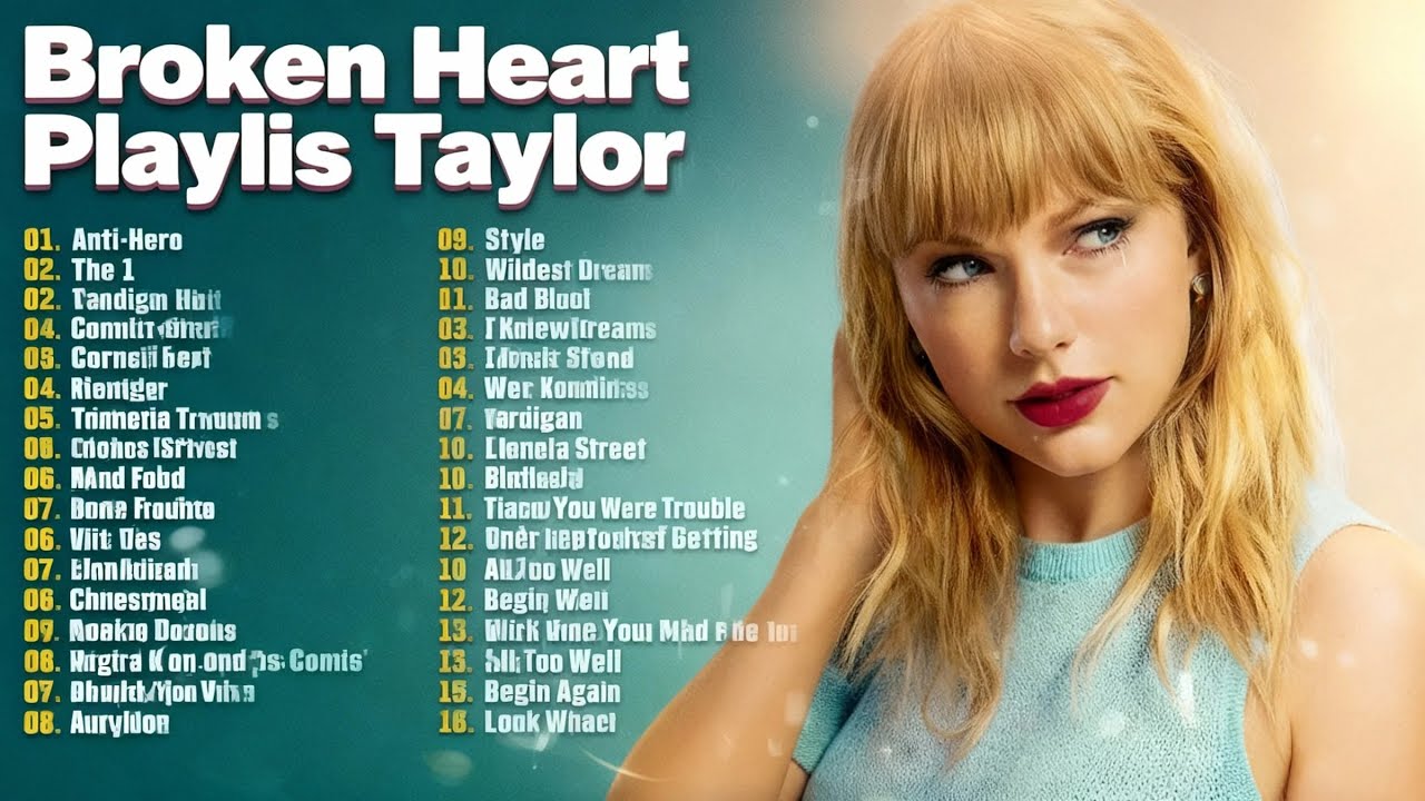 Taylor Swift Inspired Sad Love Songs | Heartbreak Playlist 2026 | Cry, Heal & Sad to Cry & Sleep