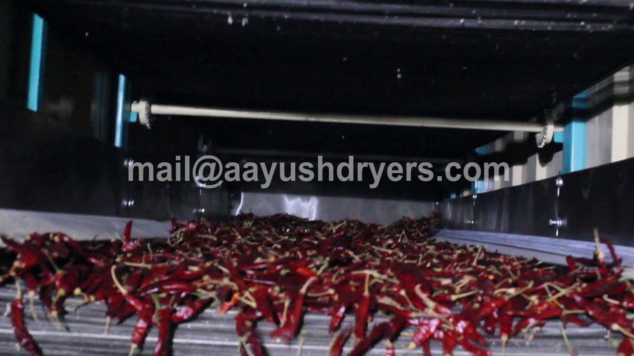 Red chilly dryer machine