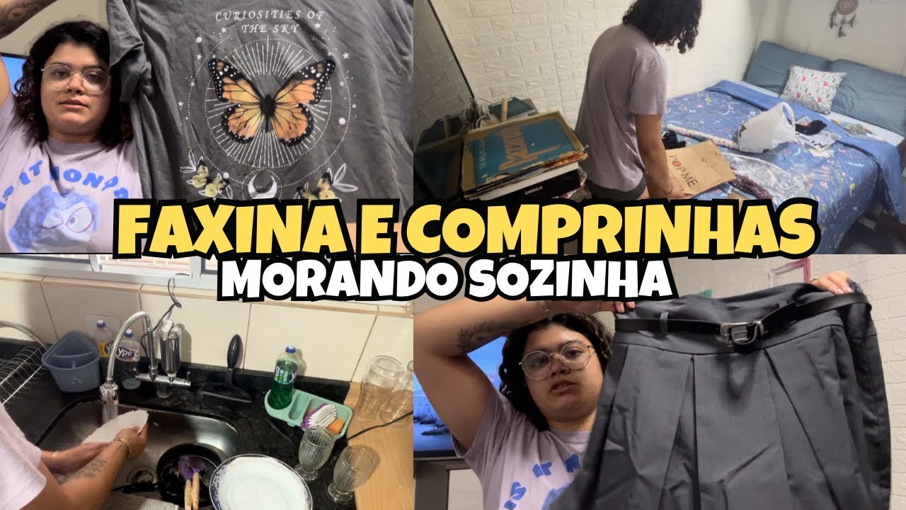 Morando Sozinha: COMPRINHAS e FAXINA 