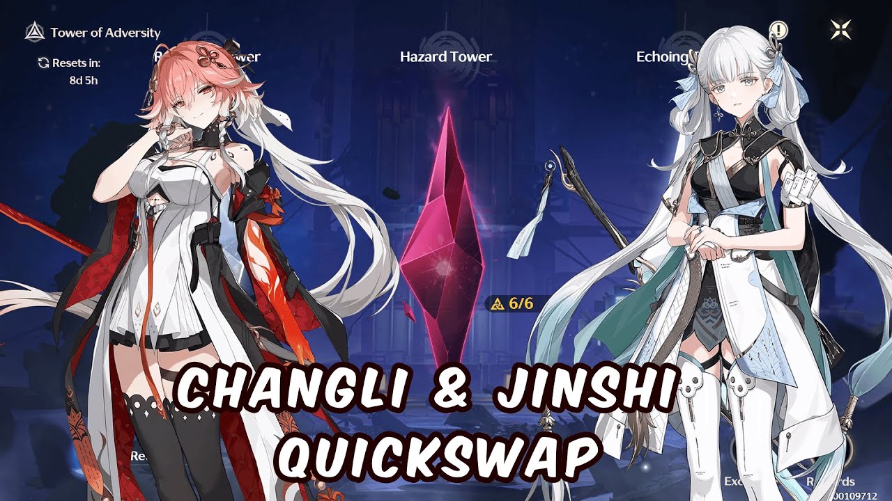 Changli & Jinshi Quickswap Tower of Adversity Hazard Zone  #wutheringwaves #gaming