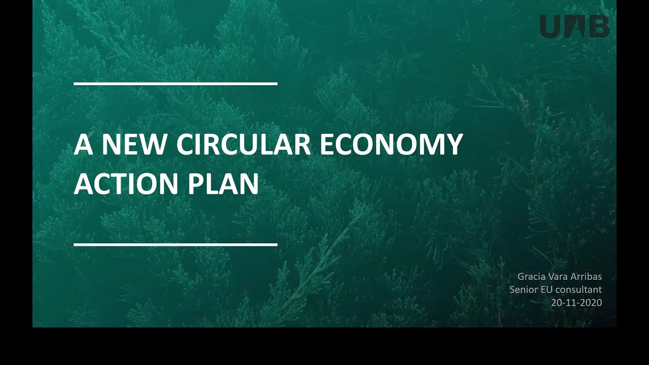 A new Circular Economy Action Plan: The European Commission strategy - Gracia Vara