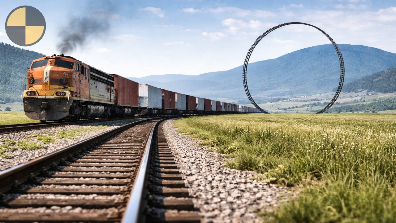 Trains vs Loop 😱 Beamng.Drive