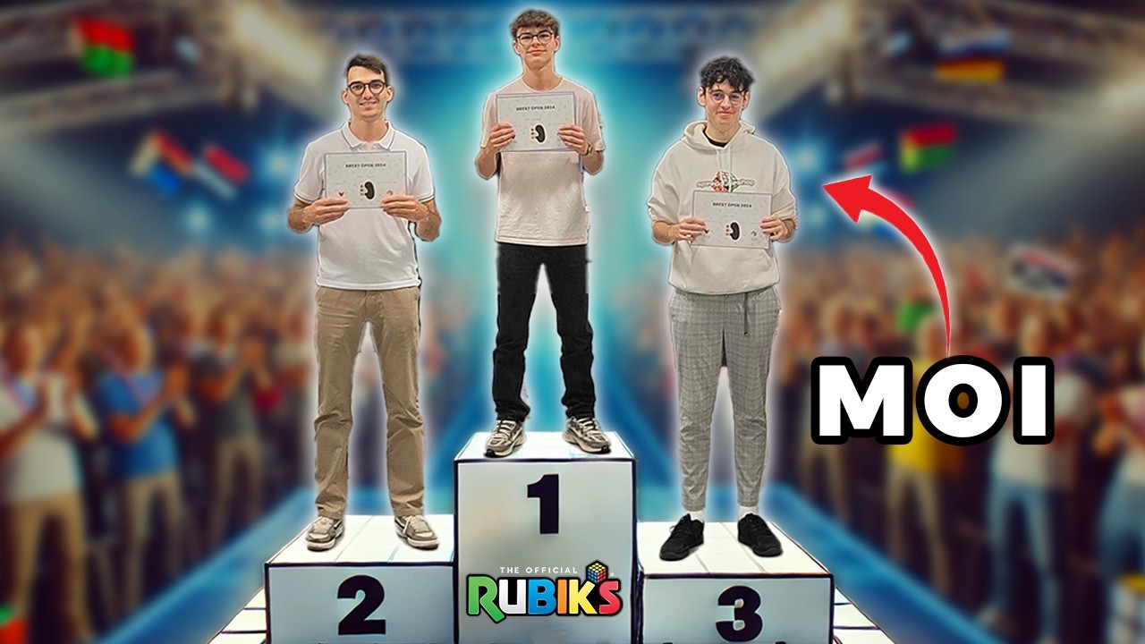 Mon premier podium en compétition de Rubik's Cube !