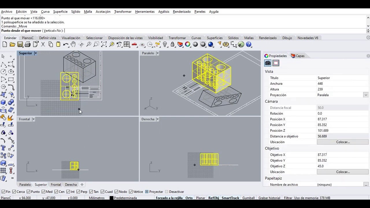 Modelado Porta Lápices en Rhino #06