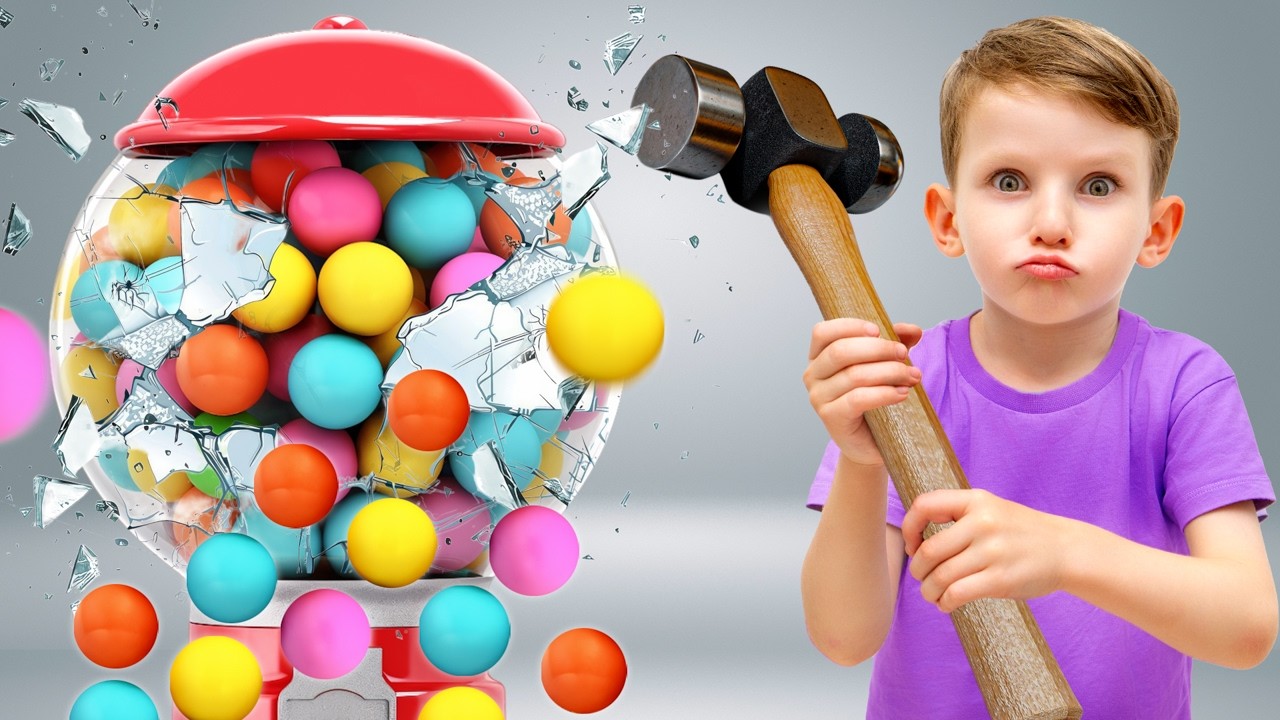 Автомат с конфетами сломался