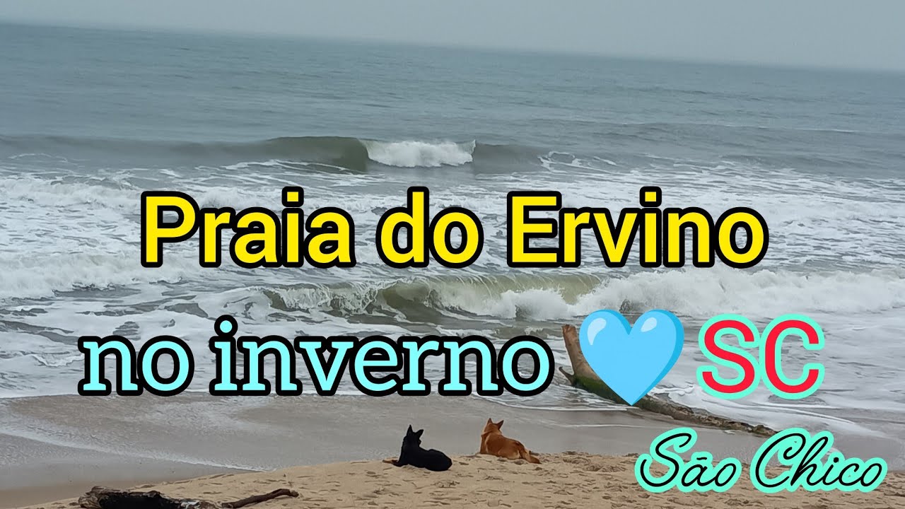 Praia do Ervino, São Francisco do Sul-SC no inverno 