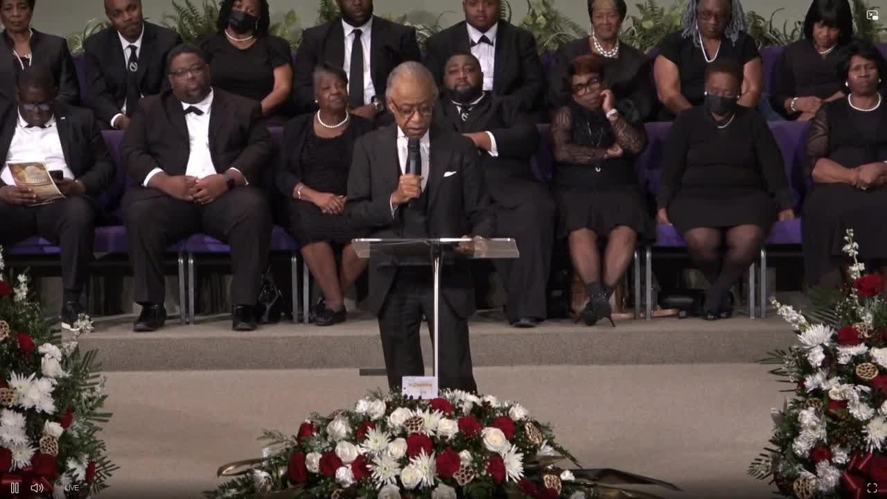 Rev. Al Sharpton delivers eulogy at Dexter Wade's funeral