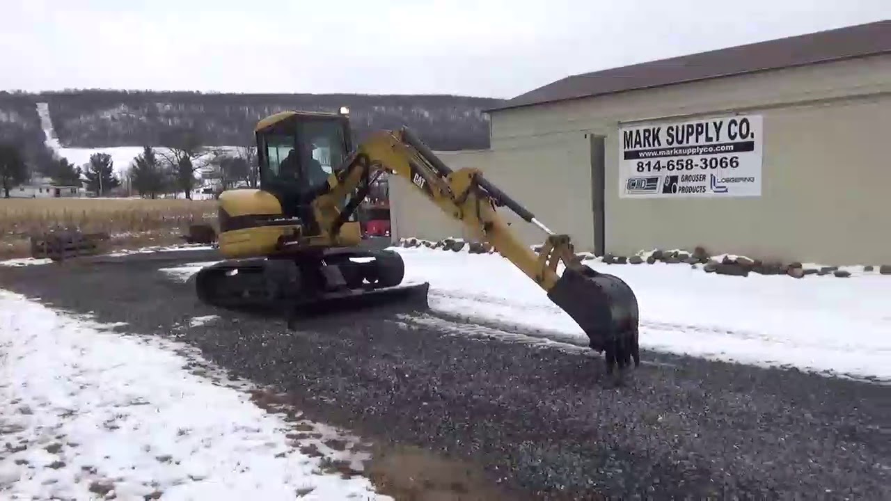 2005 Cat Caterpillar 304CR Rubber Track Mini Excavator Diesel Cab Heat Air !!!