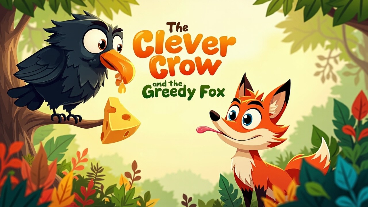“The Clever Crow and the Greedy Fox”