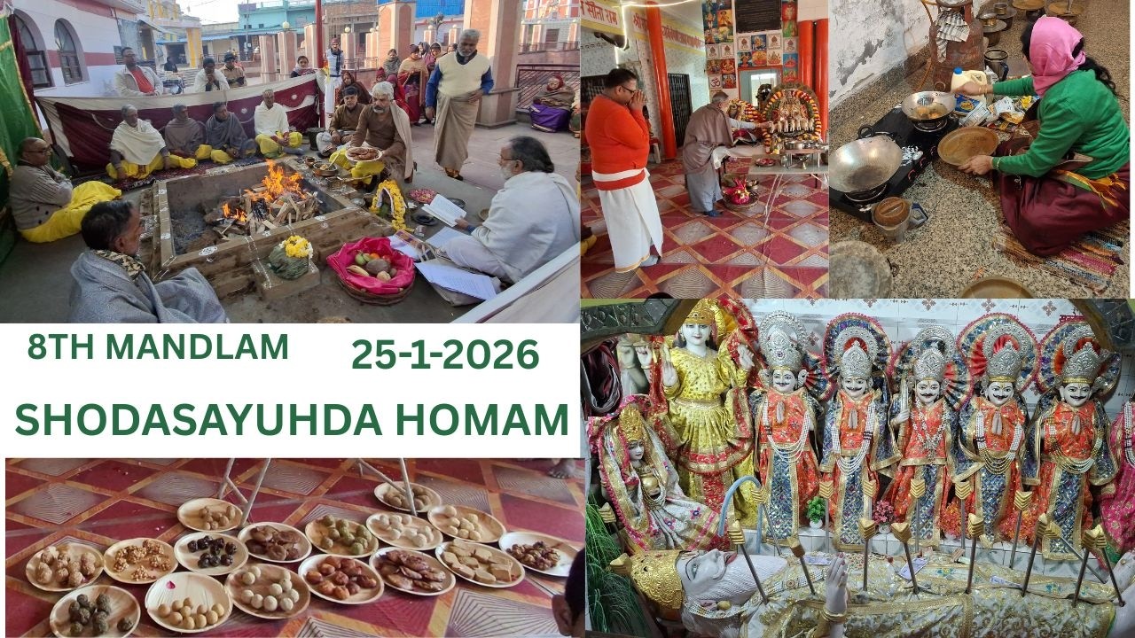 Maha Sudarshana Homam | 808 Mandalam | Shodasayudha Homam