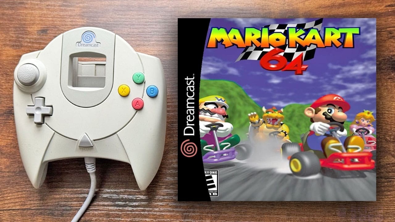 mario kart 64 on the dream cast