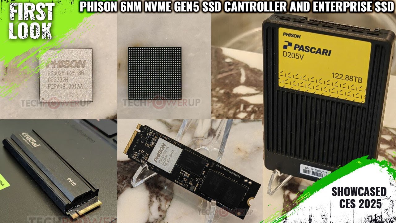 Phison 6nm E28 NVMe Gen 5 Controller, E31T with Micron G9, And Massive Enterprise SSD Showcased