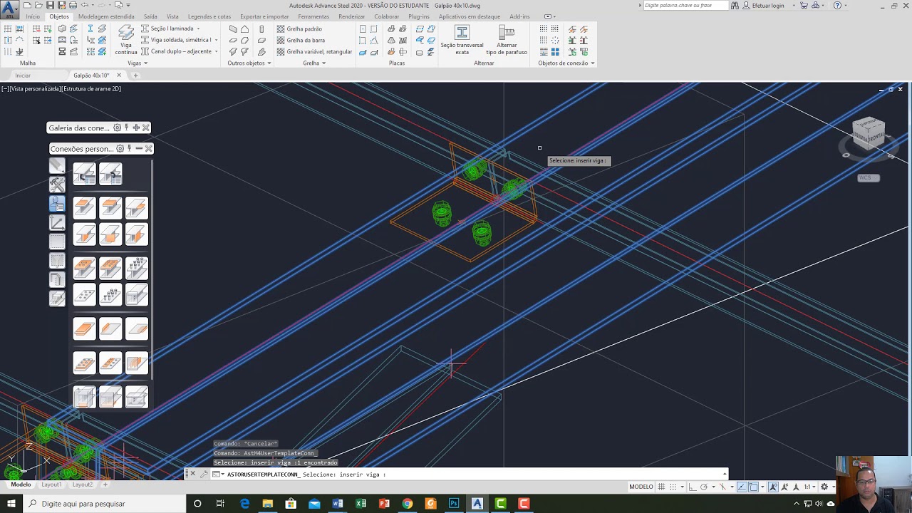 Autodesk Advance Steel - Tutorial Galpão 10