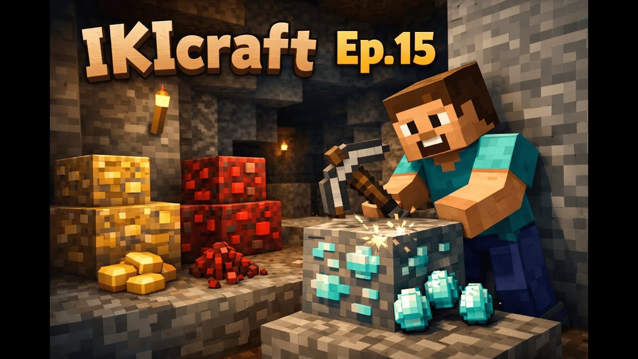 Scavo TUTTI i minerali nel mio mondo IKIcraft ep15 | Minecraft vanilla survival