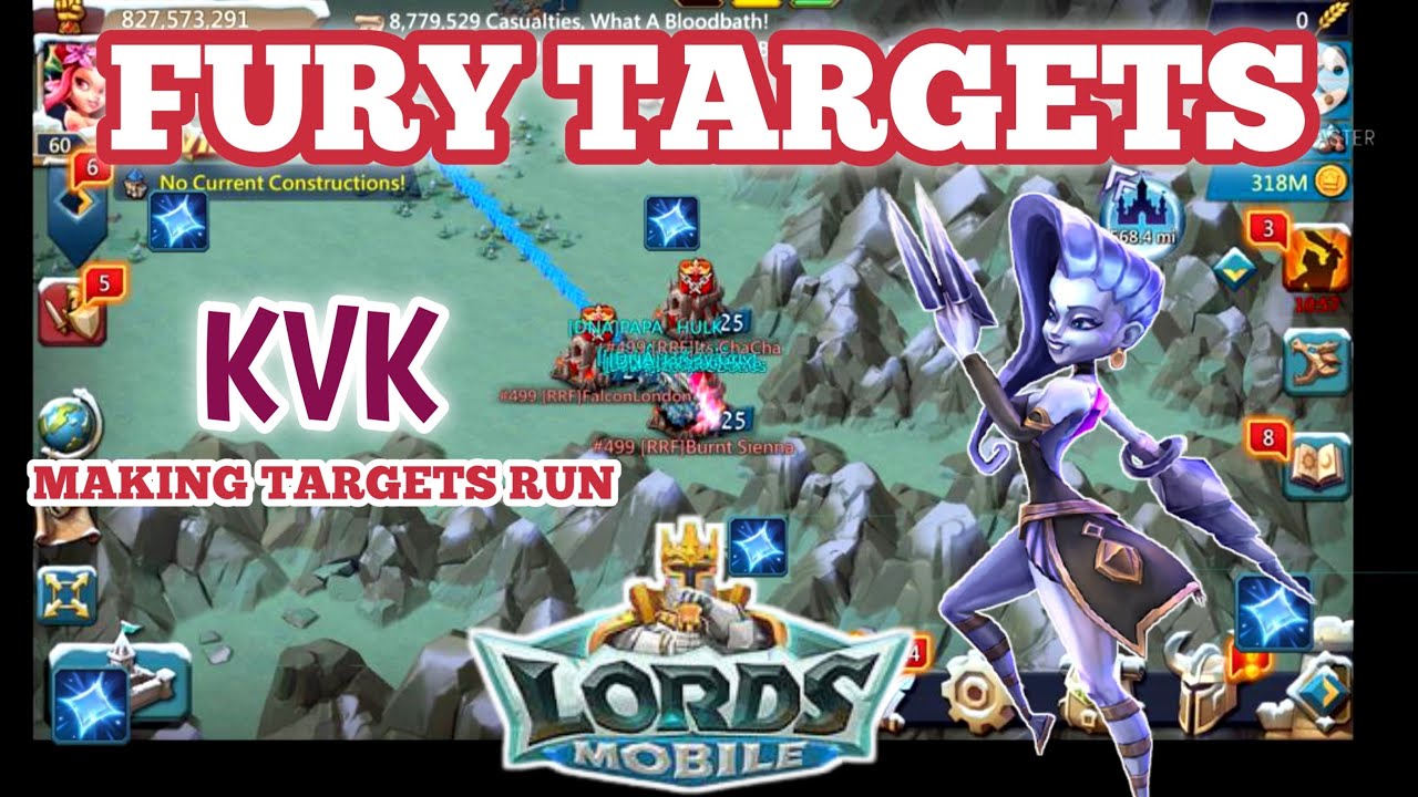 SMASHING FURY TARGETS ON SIGHT ||MARCH KVK￼|| LORDS MOBILE