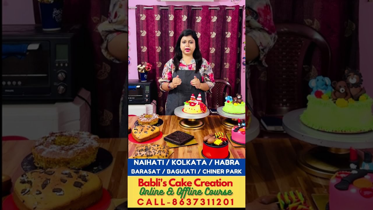 Baking MasterClass 🔰8637311201 🔰Babli’s cake creation #kolkata #naihati #cake #bakingclass #behala