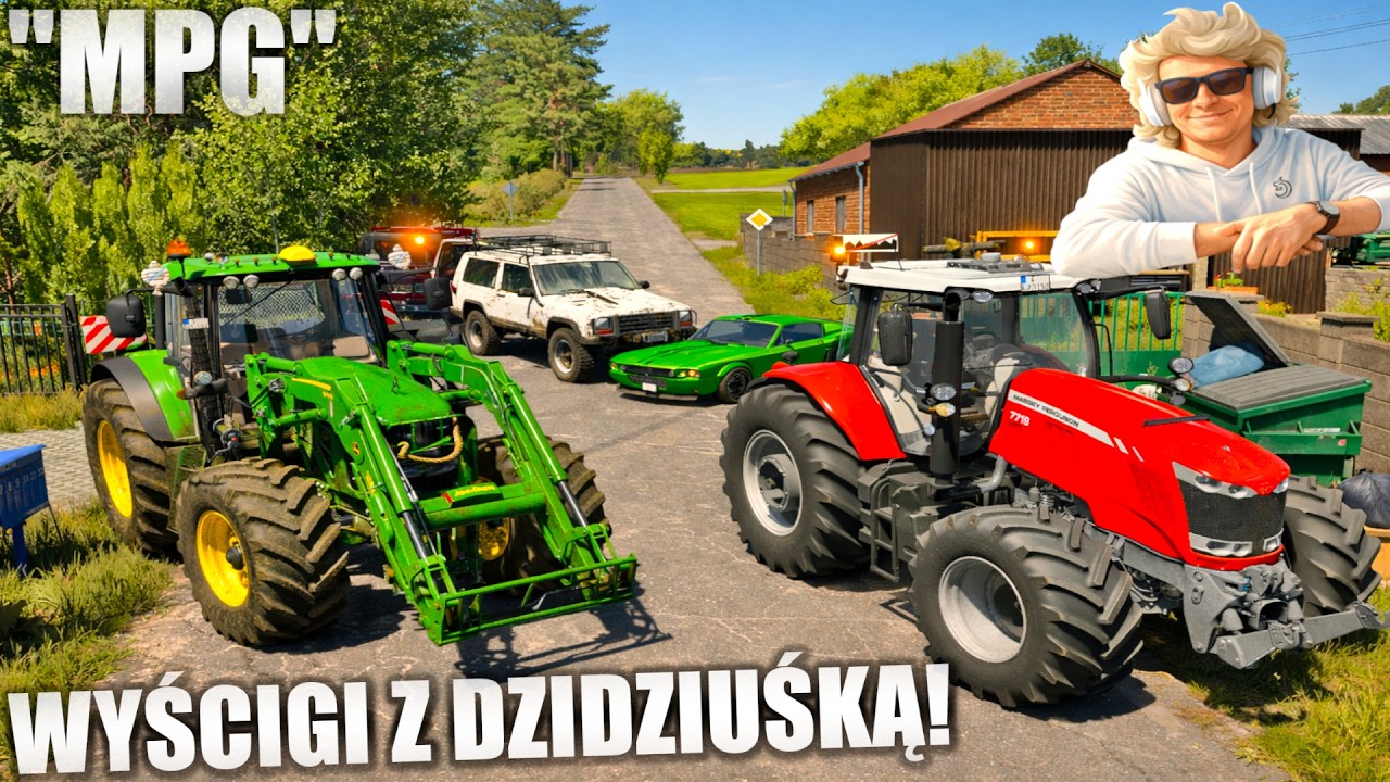 JANINA vs DZIEJUŚ!-REWANŻ!😨WYŚCIGI PO KOLONII O PIENIĄDZE⁉️MF vs JD *WŚCIEKŁAM SIĘ*🤬#MPG [#544] FS22