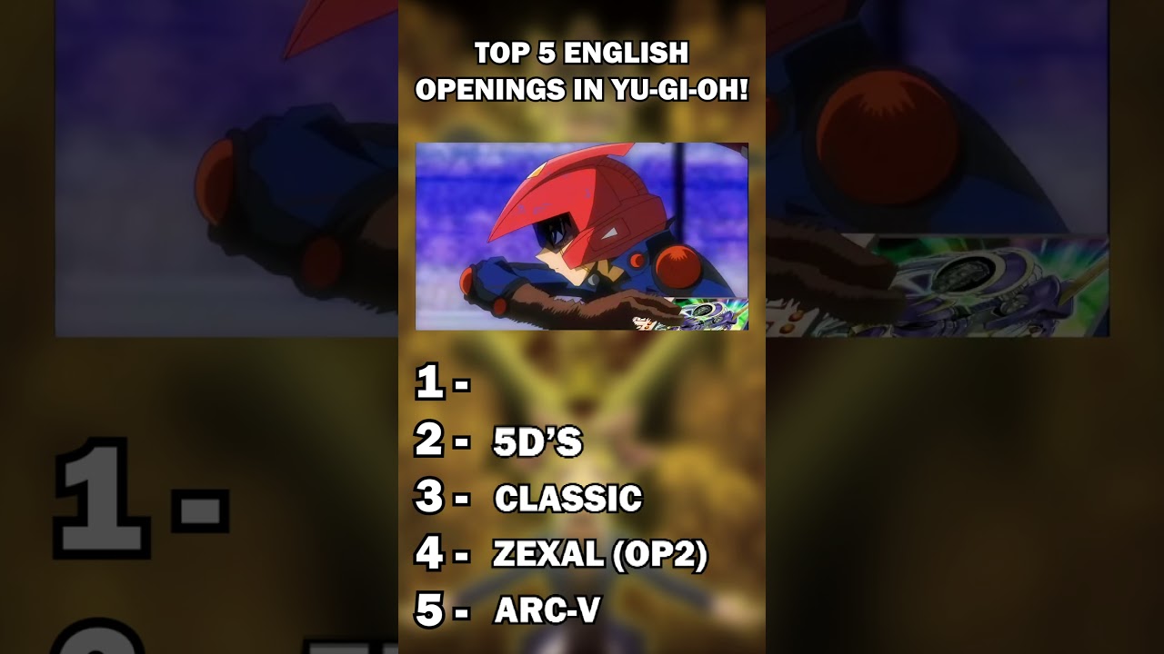 TOP 5 YU-GI-OH OPENINGS  #animeranking #anime #yugioh