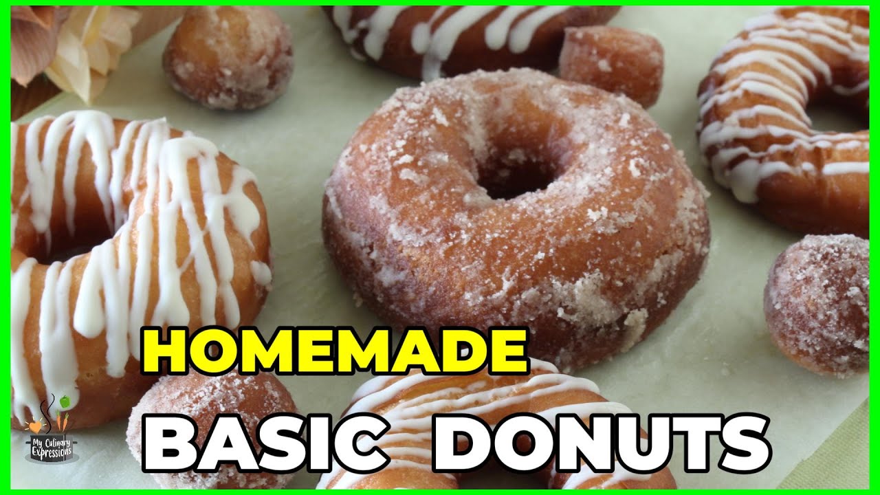Easy Homemade Donuts Eggless - Perfectly Fluffy | Classic Doughnuts