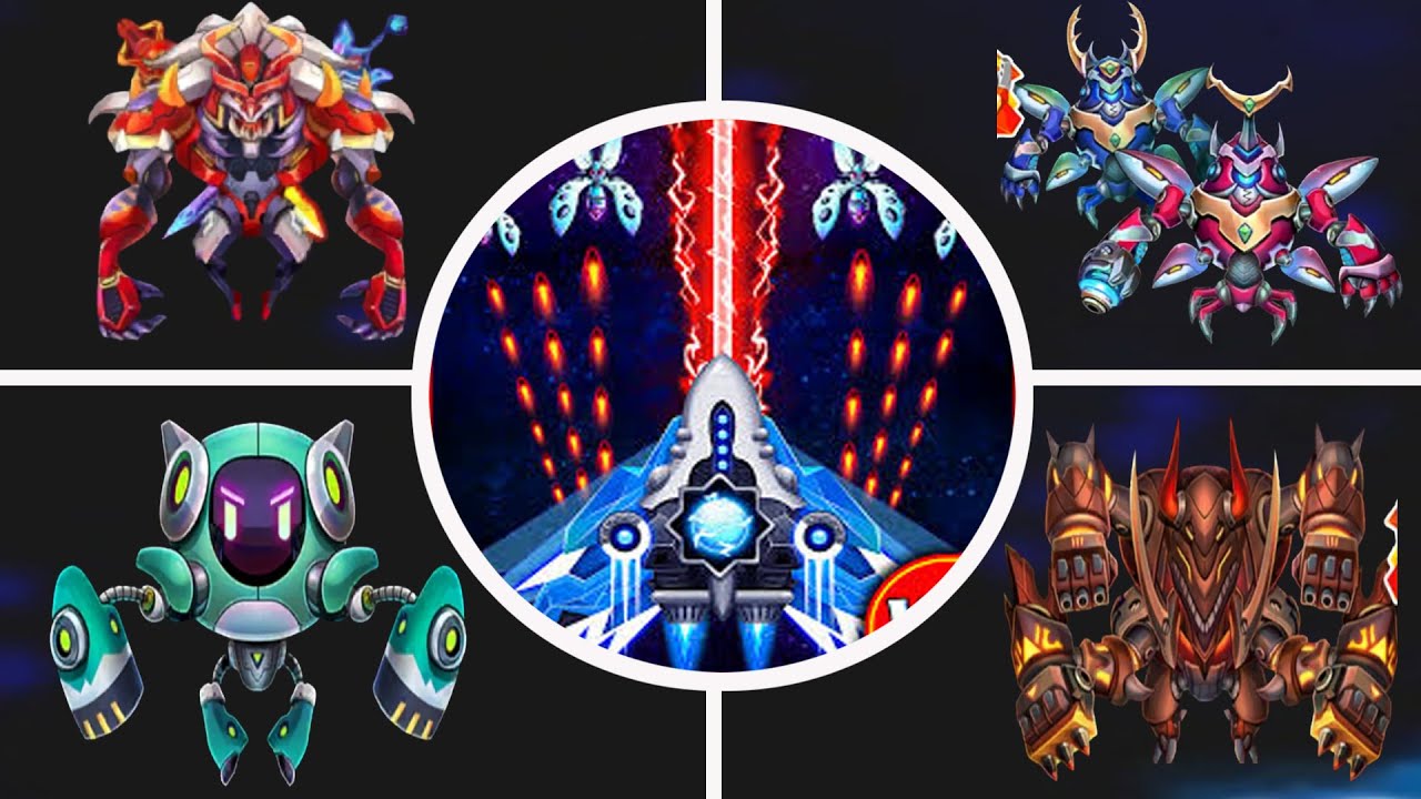 Space Shooter Only Bosses Gameplay | F2 Max Unstoppable vs 50 Bosses