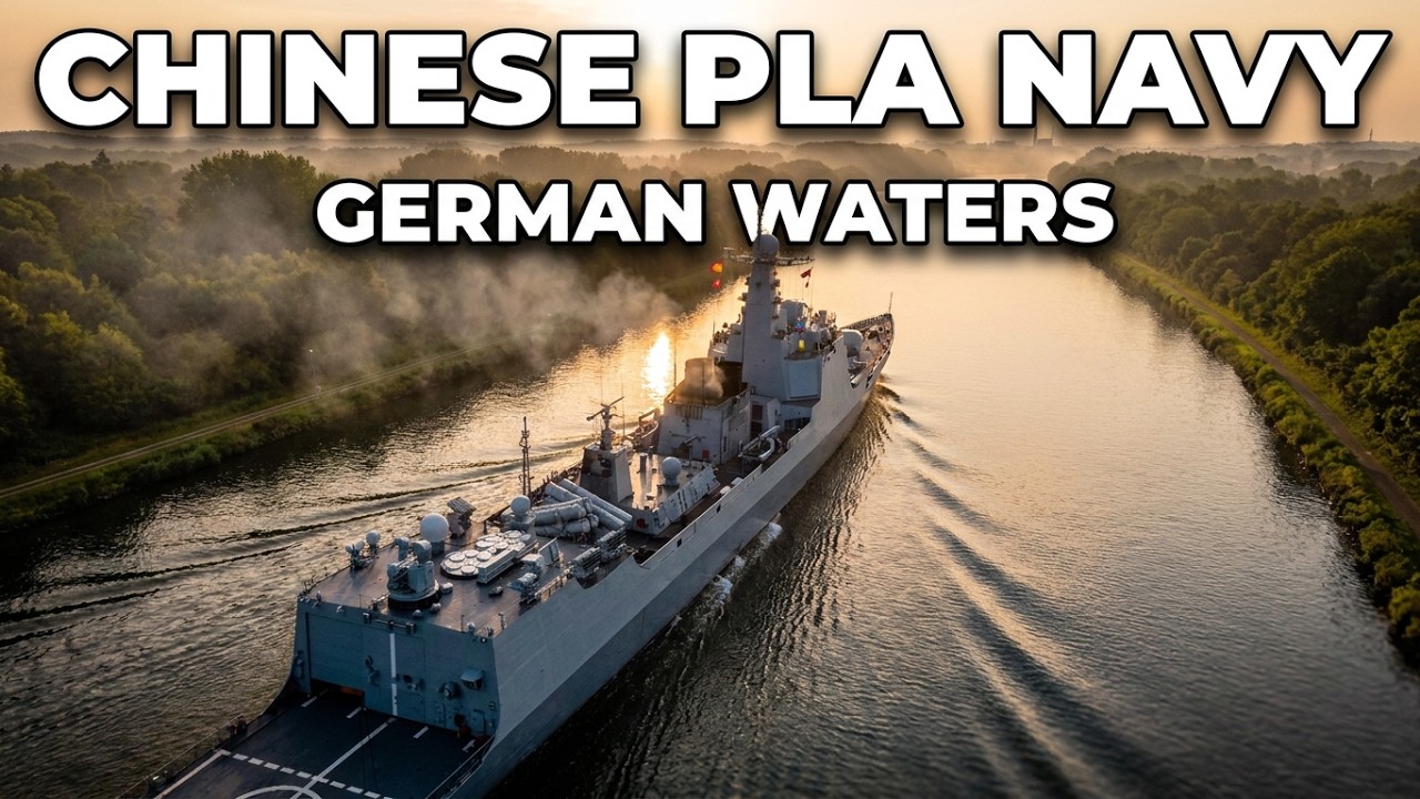 CHINESE PLA Navy Destroyer Xi’an sails through GERMAN Waters