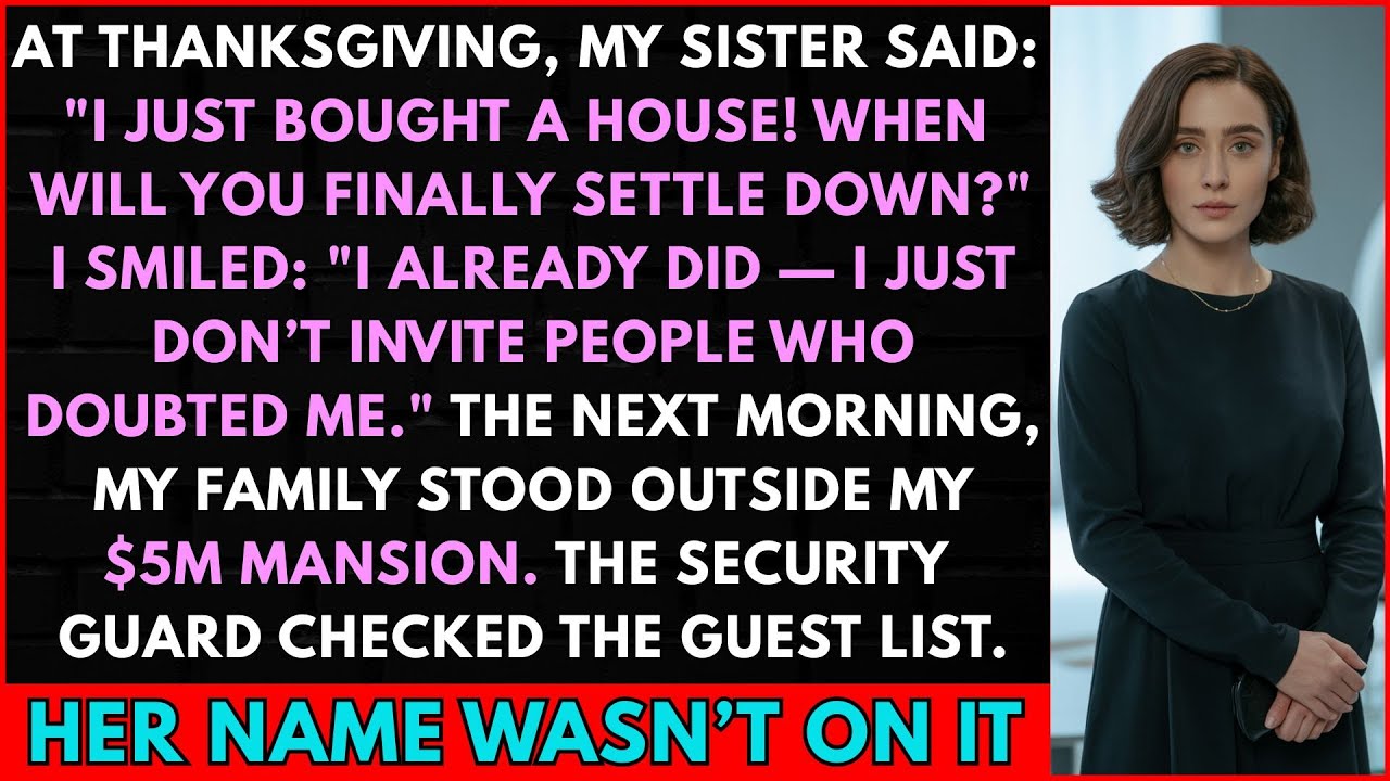 At Thanksgiving, My Sister Gushed, 