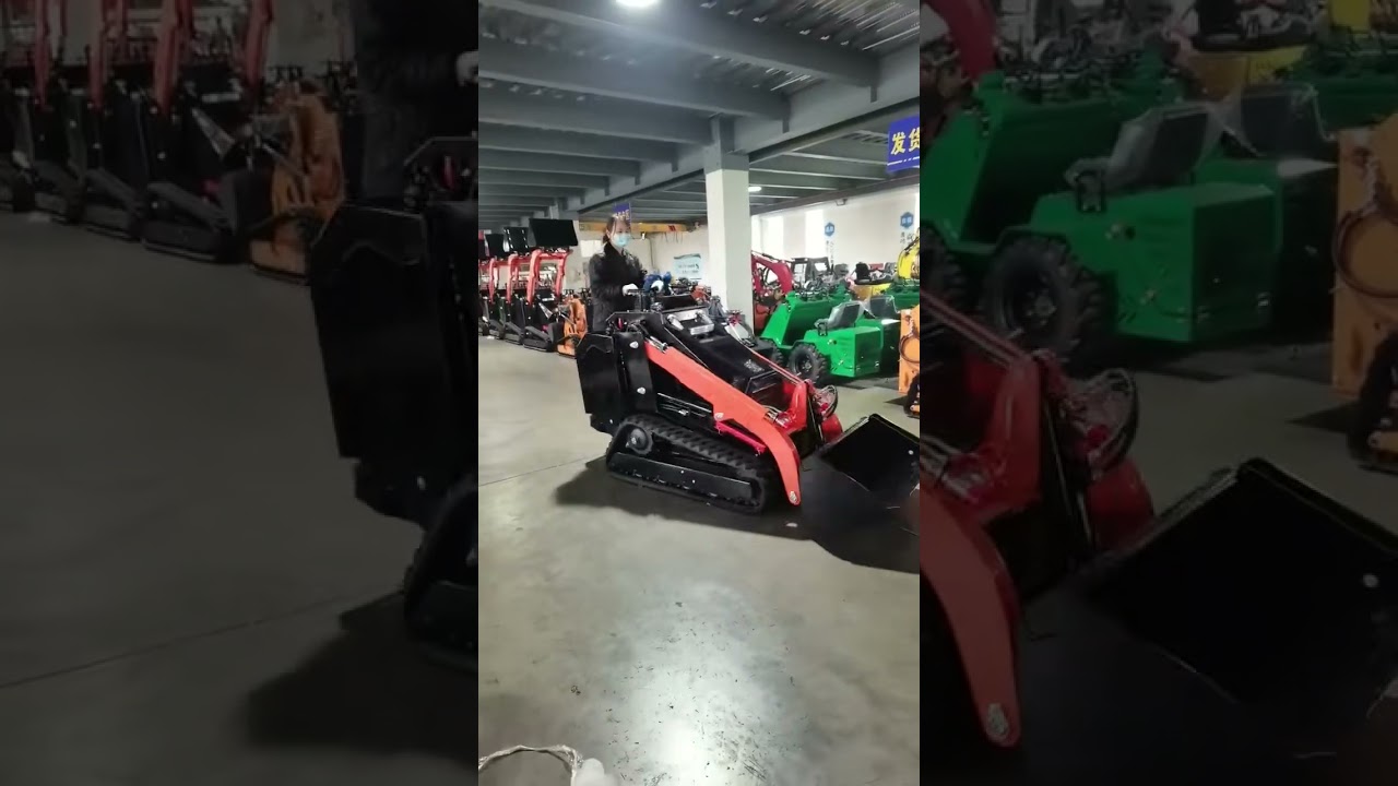 High-quality powerful mini skid steer loader equipped with an EPA-compliant engine.#skidsteerloader
